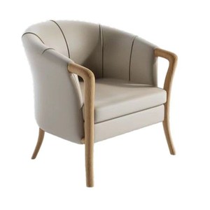 Age-friendly Solid <b>Wood</b> Chaise Lounge For Elderly Comfortable Sitting Furniture Oak <b>Frame</b> Foam Filling - Product Image 2