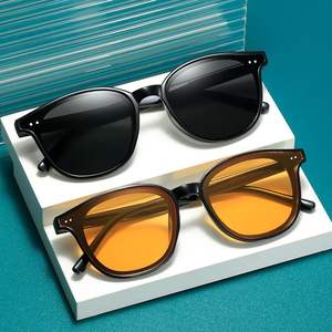 Lunettes de soleil de luxe pour hommes et femmes, protection UV400, monture ronde petite, vente en gros directe usine - Product Image 1