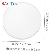 WELLTOP Accessoires de mobilier en plastique personnalisés, patins antidérapants transparents à ventouse pour protection de meubles en verre