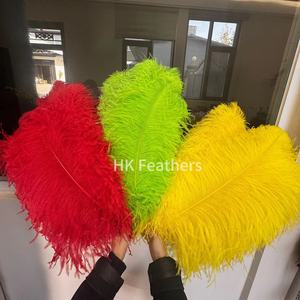 Plumes d'autruche blanches de grande taille (50-55 cm, 60-65 cm) en vrac pour décorations de mariage, ornements de bureau blanchis pour la pêche à la mouche - Product Image 6