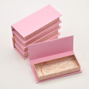 Tùy chỉnh in đôi tim <span class=keywords><strong>PVC</strong></span> cứng nhắc hộp bền UV sơn móng tay Lash lá trong màu hồng tím 4C hiện đại dễ thương vật liệu tái chế - Product Image 1