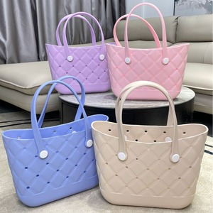 กระเป๋าโท้ทชายหาด EVA กันน้ำความจุขนาดใหญ่กระเป๋าแฟชั่น EVA ขนาดใหญ่กระเป๋าชายหาดเปิดขนาดใหญ่ - Product Image 4