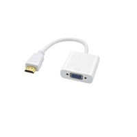 Adaptador de HDTV a VGA con Cubierta de PVC y Blindaje Trenzado, Plug and Play para Computadora y Proyector, Conversor de Video 1080p
