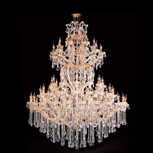 Nhà máy bán bán buôn kỹ thuật tùy chỉnh đèn CHÙM PHA LÊ đèn cho đám cưới tiệc hội trường biệt thự phòng khách đèn chùm - Product Image 4