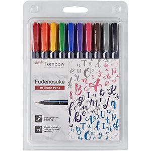 TOMBOW - ESTUCHE CON 10 MARCADORES DUROS FUDENOSUKE SURTIDOS - Product Image 1