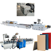 Extrudeuse PVC WPC à double vis haute vitesse et haute précision de 6 m/min pour panneaux muraux cannelés