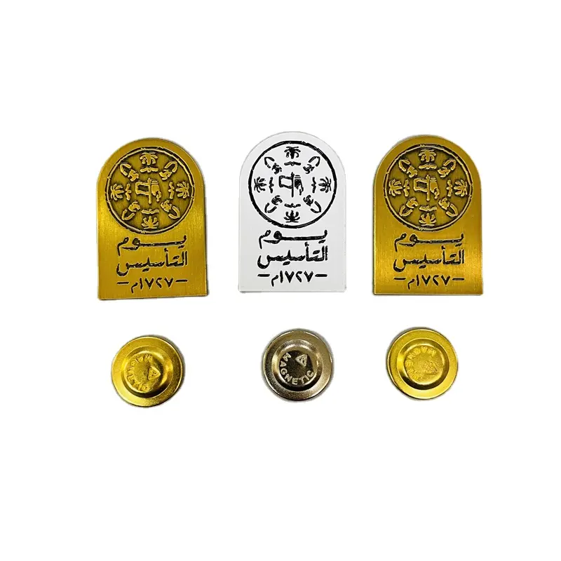 Country Souvenir Custom Metal Eagle Emblem Badge United Arab Badge Saudi Arabia Enamel Pin Metal Uae Pin