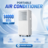 Nouveau déshumidificateur silencieux pour bureau à domicile 14000 BTU, climatiseur portable électrique à télécommande, refroidissement uniquement