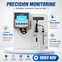 Sensor de Cloro Residual CL 6850 con Certificación CE ISO9001 RoHS, Compensación Automática de pH y Temperatura, 4-20mA RS485, Relé para Piscina