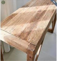 Table d'écriture d'étude de bureau d'ordinateur en bois récupéré pour le style simple de bureau à domicile