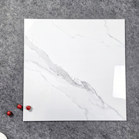 Vente Flash : Carrelage en Porcelaine Brillant 60x60 Effet Marbre, Surface Polie, Briques Réfractaires, Antibactérien, pour Sols et Murs Intérieurs