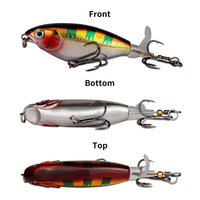 Kit de leurre de pêche à appât dur de simulation de crayon d'eau supérieur dynamique-Action de natation réaliste de queue d'hélice réaliste pour la basse