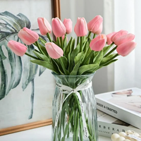 Real Touch Blanc Tulipes Artificielles Fleurs Maison Décoration De Table De Mariage Saint Valentin Bouquet Partie Centres De Table Étanche