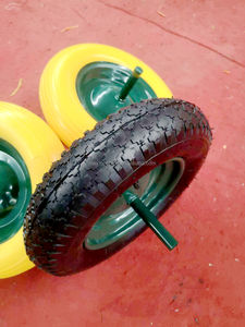 Neumático y <span class=keywords><strong>Rueda</strong></span> de Espuma de Poliuretano de 14 16 Pulgadas 350-8 4.00-8 para <span class=keywords><strong>Carretilla</strong></span> de Mano, Fabricación de Carretillas, Uso Doméstico y Hotelero, <span class=keywords><strong>Eje</strong></span> Largo - Product Image 3