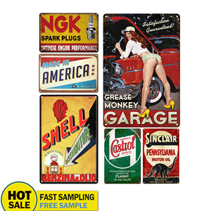 Décoration Murale en Gros : Plaque Métallique Vintage 20x30 cm pour <span class=keywords><strong>Voiture</strong></span> Classique, Panneau Décoratif en Étain pour Atelier de Réparation Automobile, Maison, Garage - Product Image 2