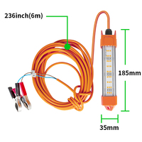 Lumière de Pêche Sous-Marine Verte 30W 60W 100W IP68 Étanche pour Fermes Piscicoles, Lampe LED de Leurre pour la Pêche