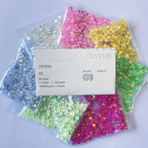 Yantuo แก้วพลอยเทียมประกายแสงสีโอปอลแบบใสไม่ใช้ความร้อนสำหรับตกแต่งเล็บ - Product Image 3