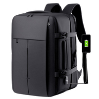 Mochila de Viaje para Hombre, Expandible, de Lujo, Personalizable con Logotipo, Impermeable, de Oxford, para Exteriores, con Puerto de Carga USB