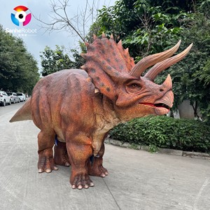 Costume de Triceratops réaliste de 6 m pour deux personnes, 4 pattes, costume de <span class=keywords><strong>dinosaure</strong></span> animatronique marchant, costumes de dinosaures mécaniques pour spectacle - Product Image 1