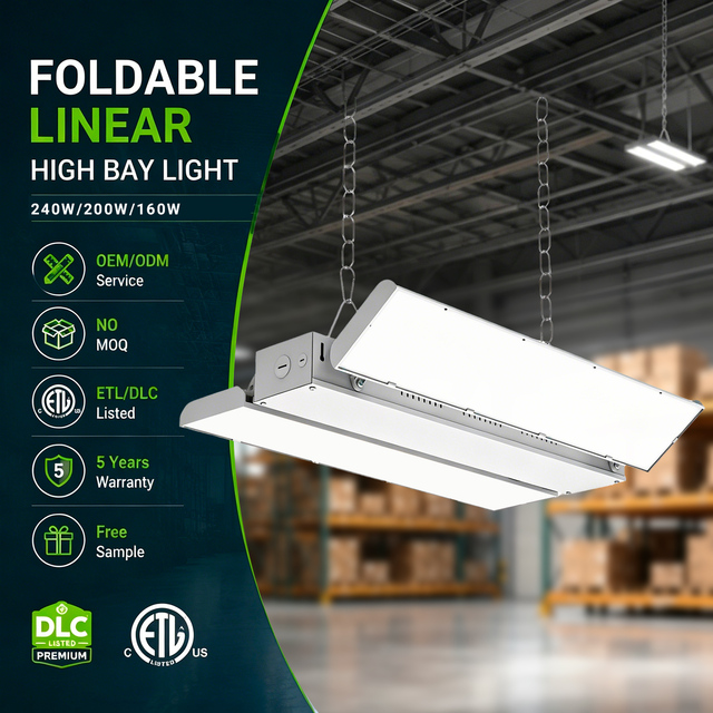 Adjustable Angle Linear High Bay Lighting IP65 Rated Aluminum Construction for Warehouse & Outdoor Use 150W 4000K