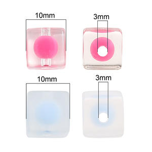 ลูกปัดอะคริลิคทรงสี่เหลี่ยมใส่มาการองสำหรับทำเครื่องประดับสร้อยคอสร้อยข้อมือทำมือแบบ DIY - Product Image 6