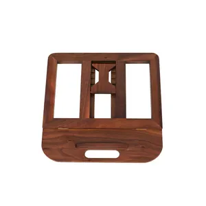 Tablet Stand Holder Adjustable Foldable Multi-Angle Wooden Organizer Desktop Holder For Stable For Drawing Watching