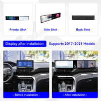 MOOKAKA Radio Dual 12.3 Inch untuk Peugeot 4008/5008 2017-2021 Android 15 GPS Navi Stereo Wireless Carplay Radio Mobil
