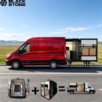 Module de vie modulaire multifonctionnel pour conversion de fourgon aménagé avec cuisine et lit, pour camping mobile, type Kastenwagen