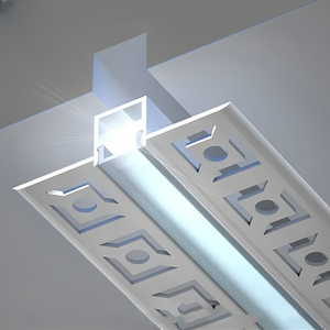 Aluminium <strong>Profile</strong> for Led Lighting Strip 1m 2m 3m Embedded Linear Strip Light Concealed Led <strong>Aluminum</strong> <strong>Profile</strong> Channel - Product Image 1