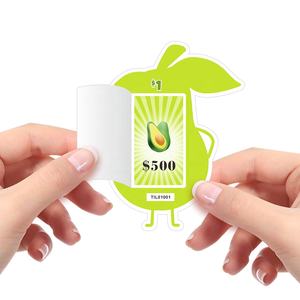 Conception écologique Carte de victoire instantanée Amusant Designs créatifs Nouveau style de motifs de couleur Onglets à tirette à une fenêtre Billets de jeu - Product Image 2