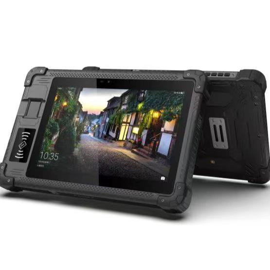 OEM 8-Inch Rugged Industrial Tablet PC Android 12 Octa Core 4+64GB 4G GPS PDA Handheld IP65 with Barcode Scanner Fingerprint