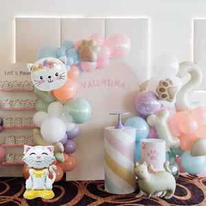 CYmylar Hello KT Theme Birthday Party Supplies Cat Head Foil Balloons for Cat Party <strong>Decoration</strong> - Product Image 5