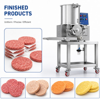 Nouvelle machine automatique de formage de galettes de viande pour restaurants et fermes, machine à former les burgers, mélangeur de viande 2100p/h 220V/380V