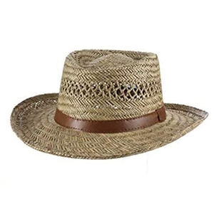 Banda <span class=keywords><strong>de</strong></span> piel sintética tejida a mano personalizada para hombre, sombrero <span class=keywords><strong>de</strong></span> paja para pesca y protección solar - Product Image 3