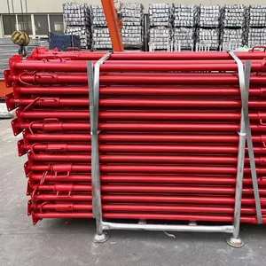 Painted Scaffolding Steel Props Construction Shoring Acrow Scaffolding Painted Steel Props