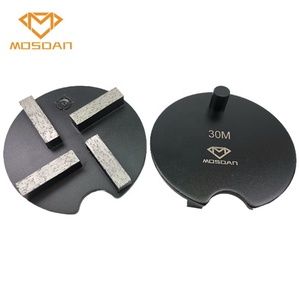 Disco de placa de molienda de diamante JS de 4 pulgadas y 100mm, disco de 4 <span class=keywords><strong>barras</strong></span> con 1 PIN para hormigón de suelo - Product Image 1