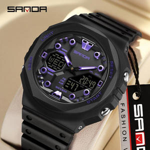 Reloj Deportivo Digital Multifuncional Sanda 6200 con Doble Pantalla, Resistente al Agua y con Función de Cuenta Regresiva - Product Image 1