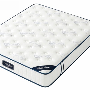 Matelas simple 90x190x14cm Matelas à ressorts pour dormir Matelas à ressorts Bonnell fermeté moyenne avec tissu respirant ignifuge - Product Image 3