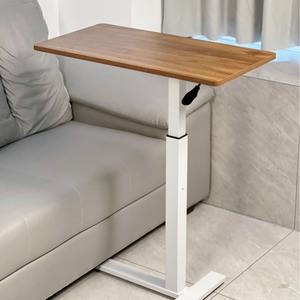 बेडसाइड टेबल उत्तरी यूरोप डिजाइन चल उठाने समायोज्य डेस्कटॉप लकड़ी के कंप्यूटर डेस्क लिविंग रूम सोफा साइड स्टैक्ड रोलर्स - Product Image 2