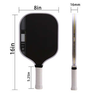 Paleta de Pickleball Portátil sin Bordes de Fibra de Carbono <span class=keywords><strong>Ben</strong></span> Johns Pro IV 16mm T700 Gen4, 16*8 Pulgadas, 16mm/14mm Estándar, 225+5g, 1 Pieza, Blanca - Product Image 2