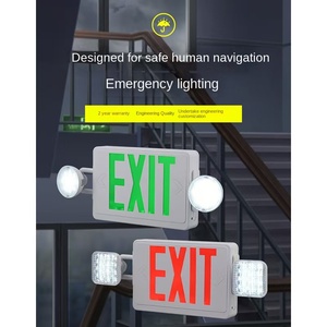 ไฟฉุกเฉินสองหัวพร้อมการสำรองข้อมูล<span class=keywords><strong>3</strong></span>ชั่วโมงแหล่งกำเนิดแสง LED ติดพื้นผิวในที่อยู่อาศัยและไฟทางออกติดผนัง - Product Image 6