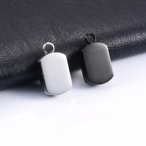 Pendentif carré en acier inoxydable pour cendres d'animaux de compagnie, collier urne, breloques souvenir, accessoires de bijoux funéraires - Product Image 2