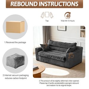 Multi Functional Convertible Design High Density Foam Living Room Furniture <strong>Sofa</strong> <strong>Bed</strong> Vacuum Compressed <strong>Sofa</strong> - Product Image 5