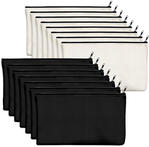 Bolsa de Lona Personalizada con Logotipo MKW4309, Bolsa de Viaje Multiusos para Artículos de Tocador y Maquillaje, Bolsa con Cierre para Lápices, Bolsas Cosméticas en Blanco - Product Image 3