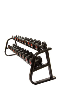 Support de rangement robuste en acier pour haltères, organisateur de salle de sport antidérapant pour la maison et la salle de fitness - Product Image 2