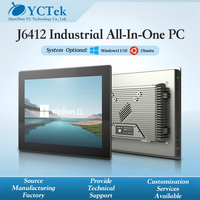 Panel PC Industrial Todo en Uno con Pantalla Táctil Capacitiva Intel Celeron J6412 (10.1 a 21.5 Pulgadas), Windows 11/10, Ubuntu, Montaje Empotrado