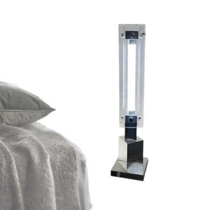 Minimalist Glass Floor <b>Lamp</b> Led Light Source Switch Control Home Use Studio <b>Study</b> Bedroom - Product Image 5