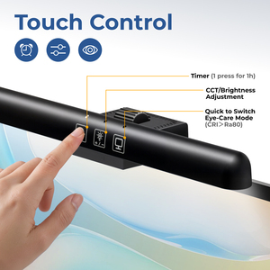 ไฟ LED ติดหน้าจอคอมพิวเตอร์แบบแขวน ปรับได้ 3 ระดับ CCT ควบคุมด้วยระบบสัมผัส สำหรับแล็ปท็อป ใช้ในบ้าน/ออฟฟิศ ป้องกันสายตา - Product Image 3