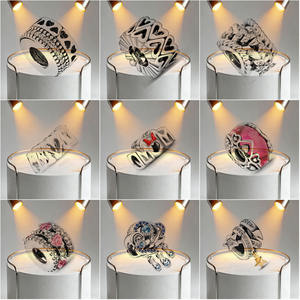 <span class=keywords><strong>Pendentif</strong></span> Cœur en Argent Pur 925 avec Zircon - Design Ballon à Air Chaud et Ampoule Robot Wally - Breloques DIY pour Diffuser l'Amour - Product Image 2