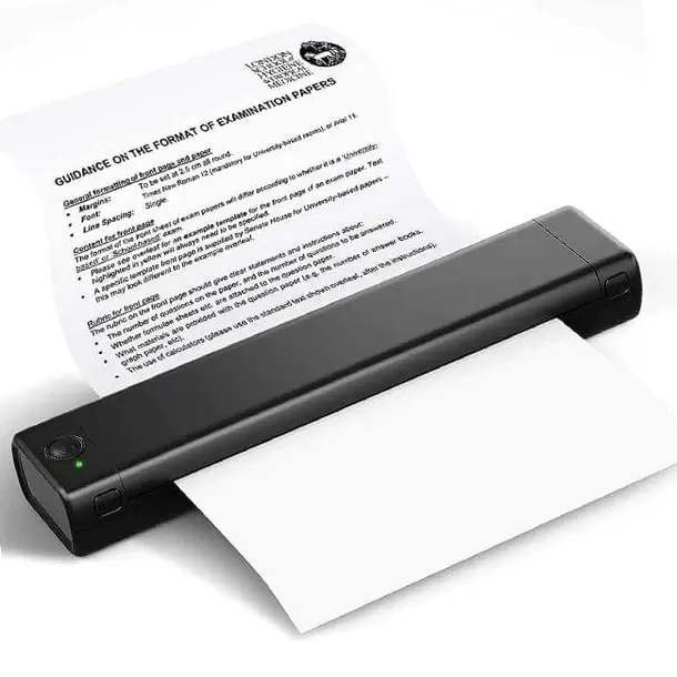 Impressora Phomemo A4 bluetooth sem fio 203dpi impressora portátil m08f a4 com papel de impressão térmica A4 para escritório/viagens